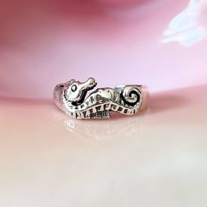 Sterling Silver Seahorse Midi Ring Toe Ring
